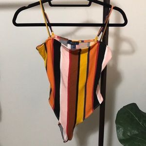 FOREVER 21 Stripped body suit